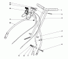 Toro 10018 - Sportlawn Lawnmower, 1973 (3000001-3999999) Ersatzteile HANDLE ASSEMBLY