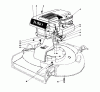 Toro 16067 - Whirlwind II Lawnmower, 1977 (7000001-7999999) Ersatzteile ENGINE ASSEMBLY MODEL 16287