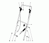 Toro 16287 - Whirlwind II Lawnmower, 1977 (7000001-7999999) Ersatzteile HANDLE ASSEMBLY MODELS 16067, 16155, 16287