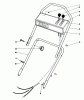 Toro 16299C - Lawnmower, 1988 (8000001-8999999) Ersatzteile HANDLE ASSEMBLY