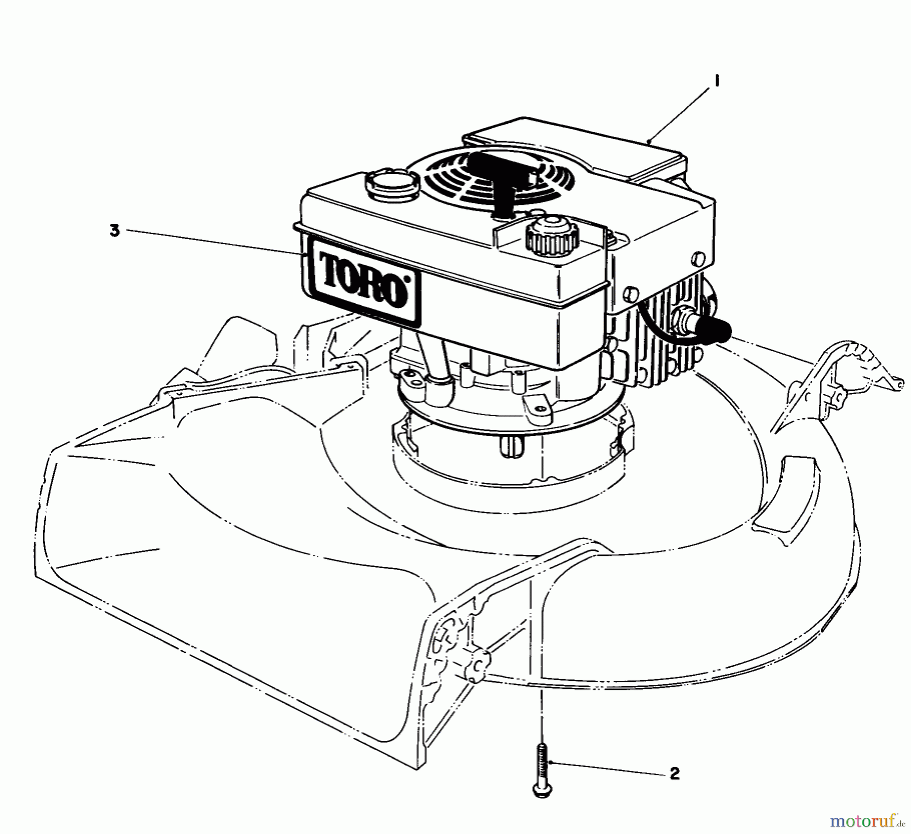  Toro Neu Mowers, Walk-Behind Seite 1 16340C - Toro Lawnmower, 1985 (5000001-5999999) ENGINE ASSEMBLY