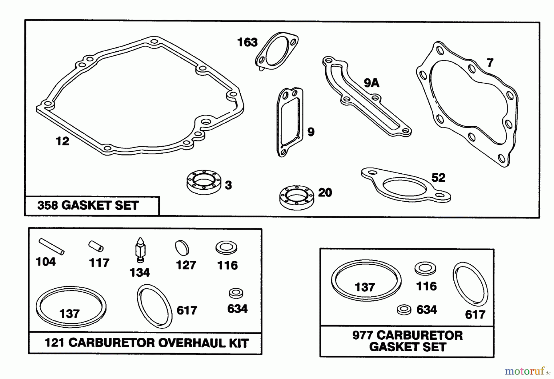  Toro Neu Mowers, Walk-Behind Seite 1 16400 - Toro Lawnmower, 1991 (1000001-1999999) ENGINE BRIGGS & STRATTON MODEL 122702-3171-01 #7
