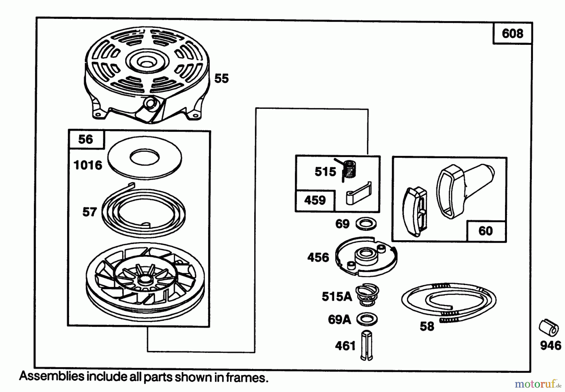  Toro Neu Mowers, Walk-Behind Seite 1 16401 - Toro Side Discharge Mower, 1993 (39000001-39999999) ENGINE BRIGGS & STRATTON MODEL 122702-3171-01 #5