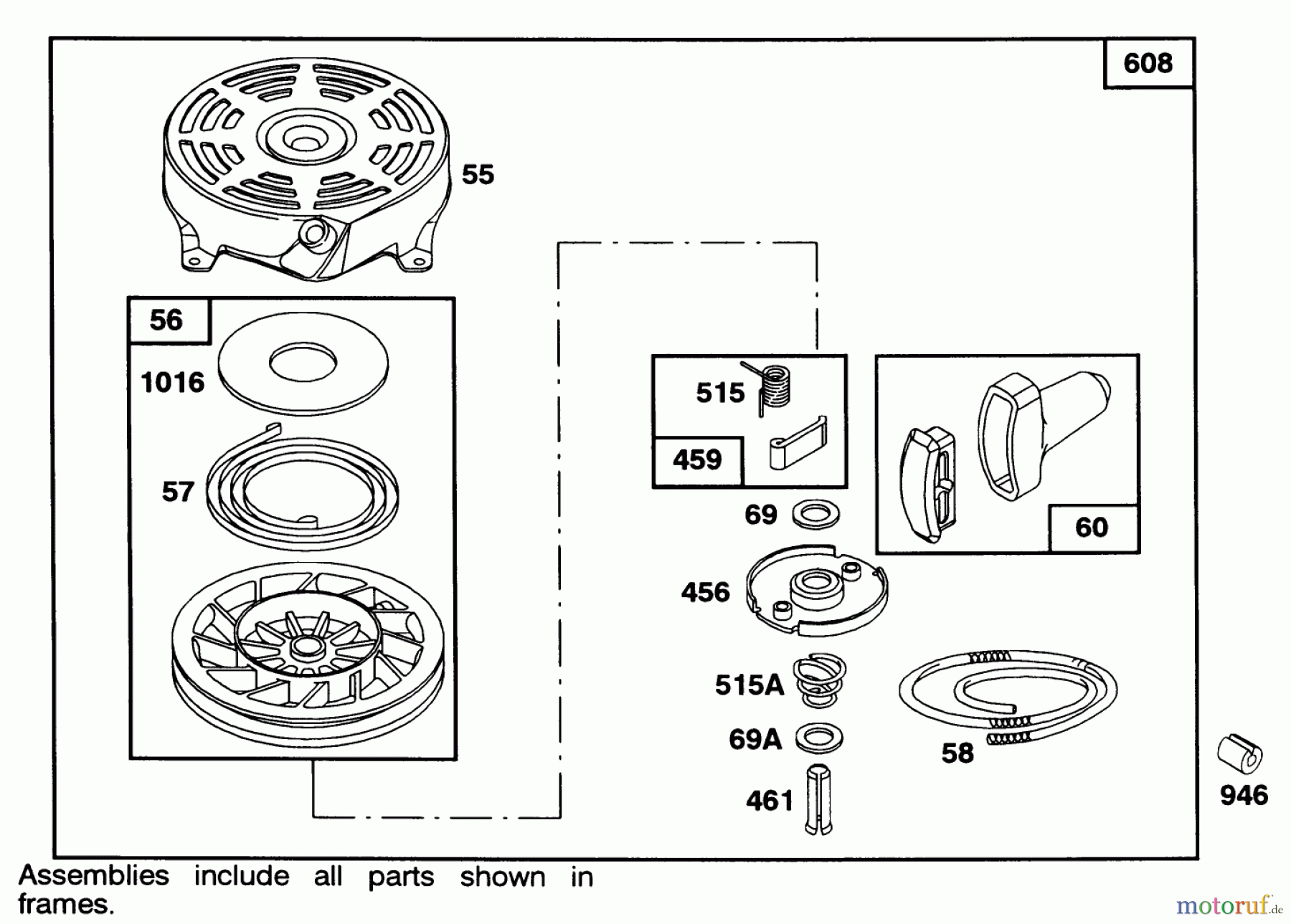  Toro Neu Mowers, Walk-Behind Seite 1 16404 - Toro Lawnmower, 1991 (1000001-1999999) ENGINE BRIGGS & STRATTON MODEL 122702-3171-01 #5
