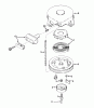 Toro 16575 - Lawnmower, 1984 (4000001-4999999) Ersatzteile REWIND STARTER NO. 590420A