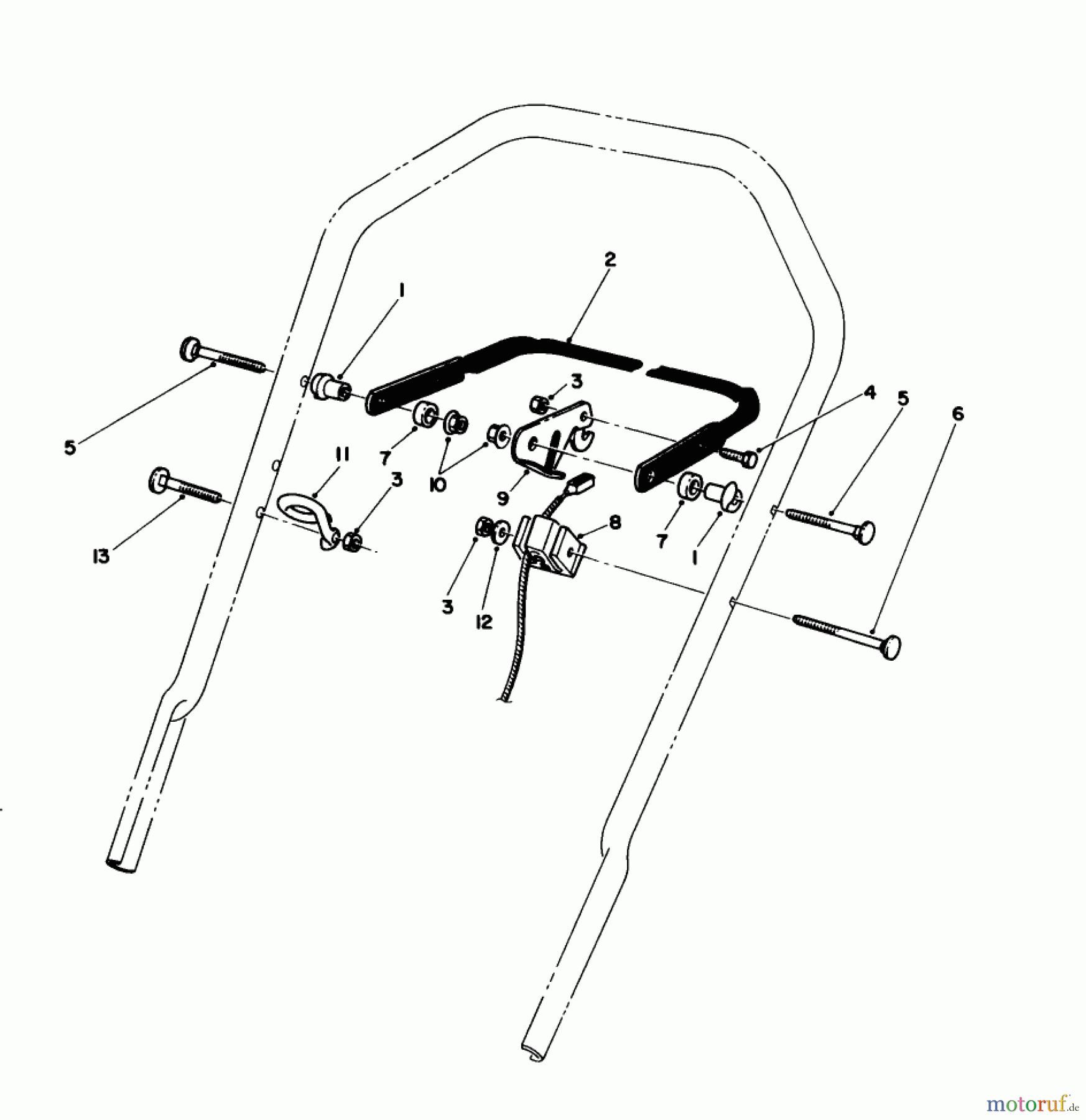  Toro Neu Mowers, Walk-Behind Seite 1 16585C - Toro Lawnmower, 1988 (8000001-8999999) CONTROL ASSEMBLY