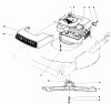 Toro 16711 - Lawnmower, 1977 (7000001-7999999) Ersatzteile ENGINE ASSEMBLY