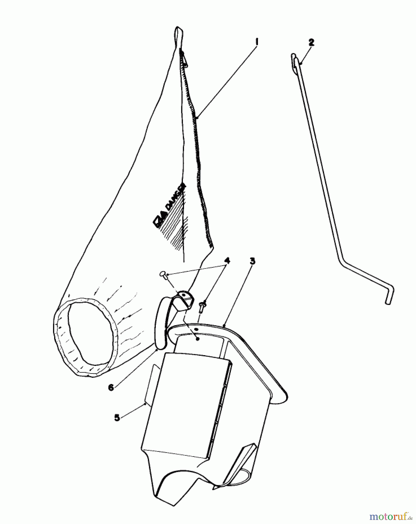  Toro Neu Mowers, Walk-Behind Seite 1 16780 - Toro Lawnmower, 1983 (3000001-3999999) BAGGING KIT NO. 47-6510 (OPTIONAL)