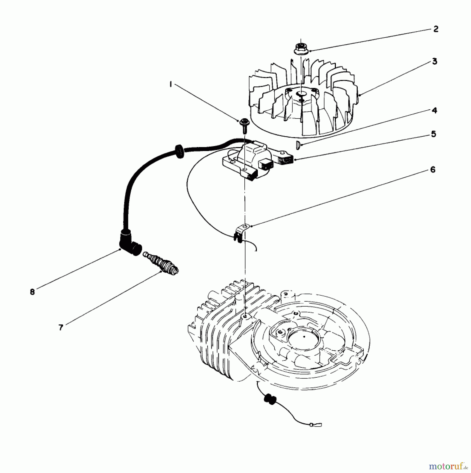  Toro Neu Mowers, Walk-Behind Seite 1 16785 - Toro Lawnmower, 1990 (0000001-0999999) IGNITION ASSEMBLY (MODEL NO. 47PK9)