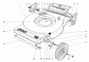 Toro 16940 - Lawnmower, 1980 (0000001-0999999) Ersatzteile MOWER HOUSING (MODEL NO. 16940)
