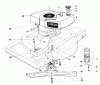 Toro 18010 - Lawnmower, 1981 (1000001-1999999) Ersatzteile ENGINE ASSEMBLY (MODEL 18010)