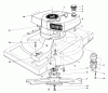 Toro 18005 - Lawnmower, 1982 (2000001-2999999) Ersatzteile ENGINE ASSEMBLY MODEL 18010