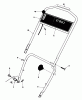Toro 18015 - Lawnmower, 1980 (0000001-0999999) Ersatzteile HANDLE ASSEMBLY
