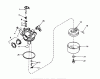 Toro 18017 - Lawnmower, 1980 (0000001-0999999) Ersatzteile CARBURETOR NO. 632046