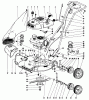 Toro 18212 - Whirlwind Lawnmower, 1968 (8000001-8999999) Ersatzteile 19" FLNGERTIP START MAIN FRAME PARTS LIST