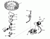 Toro 18212 - Whirlwind Lawnmower, 1968 (8000001-8999999) Ersatzteile MAGNETO NO. 610716
