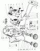 Toro 18213 - Whirlwind Lawnmower, 1968 (8000001-8999999) Ersatzteile 19" FINGERTIP START MAIN FRAME PARTS LIST