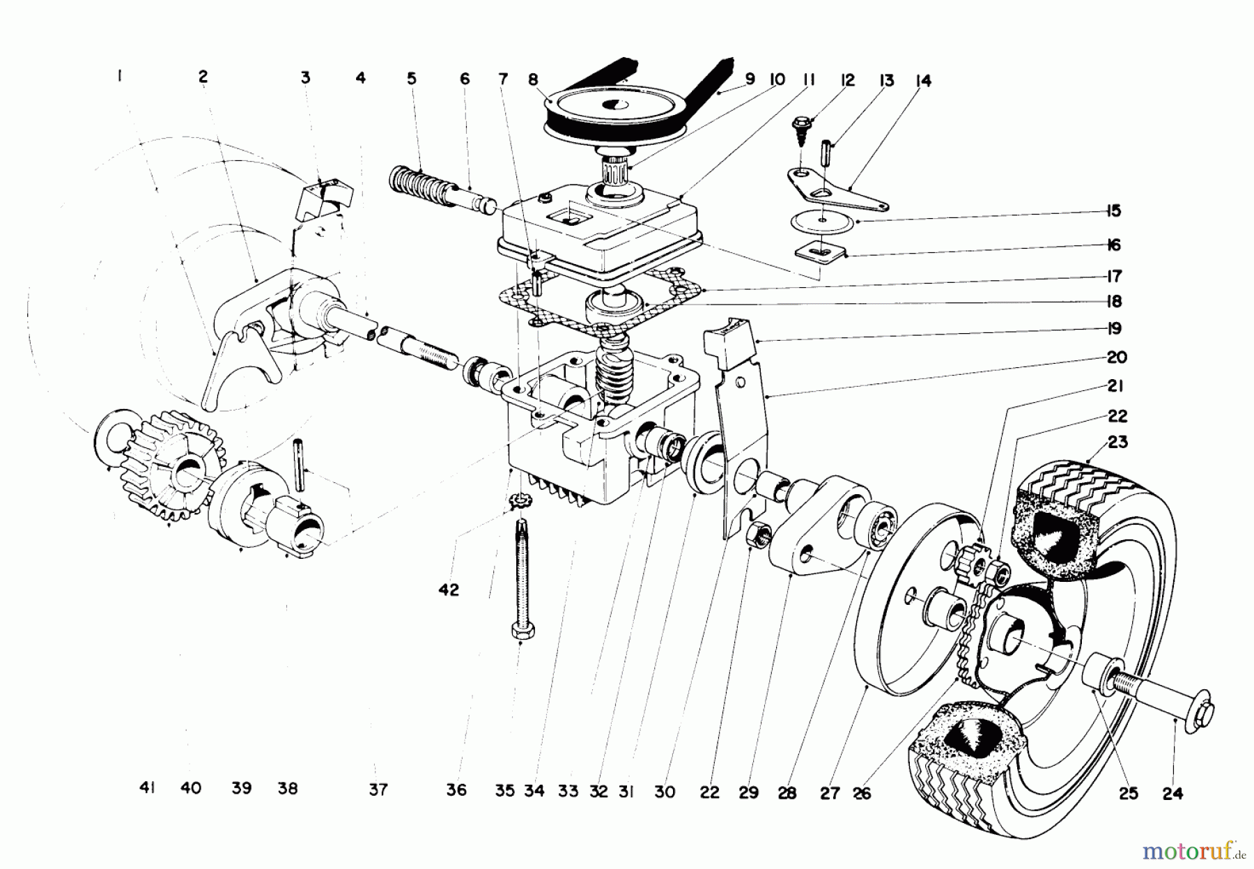  Toro Neu Mowers, Walk-Behind Seite 1 18400 - Toro Whirlwind Lawnmower, 1971 (1000001-1999999) 21