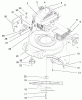 Toro 20010 (R-21P) - Recycler Mower, R-21P, 2000 (200000001-200999999) Ersatzteile ENGINE & BLADE ASSEMBLY