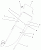 Toro 20010 (R-21P) - Recycler Mower, R-21P, 2000 (200000001-200999999) Ersatzteile HANDLE & CONTROLS ASSEMBLY