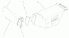 Toro 20021 (R-21S1B) - Recycler Mower, R-21S1B, 2001 (210000001-210999999) Ersatzteile GRASS BAG ASSEMBLY (MODEL 20021 ONLY)