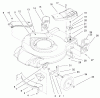 Toro 20021 (R-21S1B) - Recycler Mower, R-21S1B, 2001 (210000001-210999999) Ersatzteile HOUSING & HANDLE BRACKET ASSEMBLY