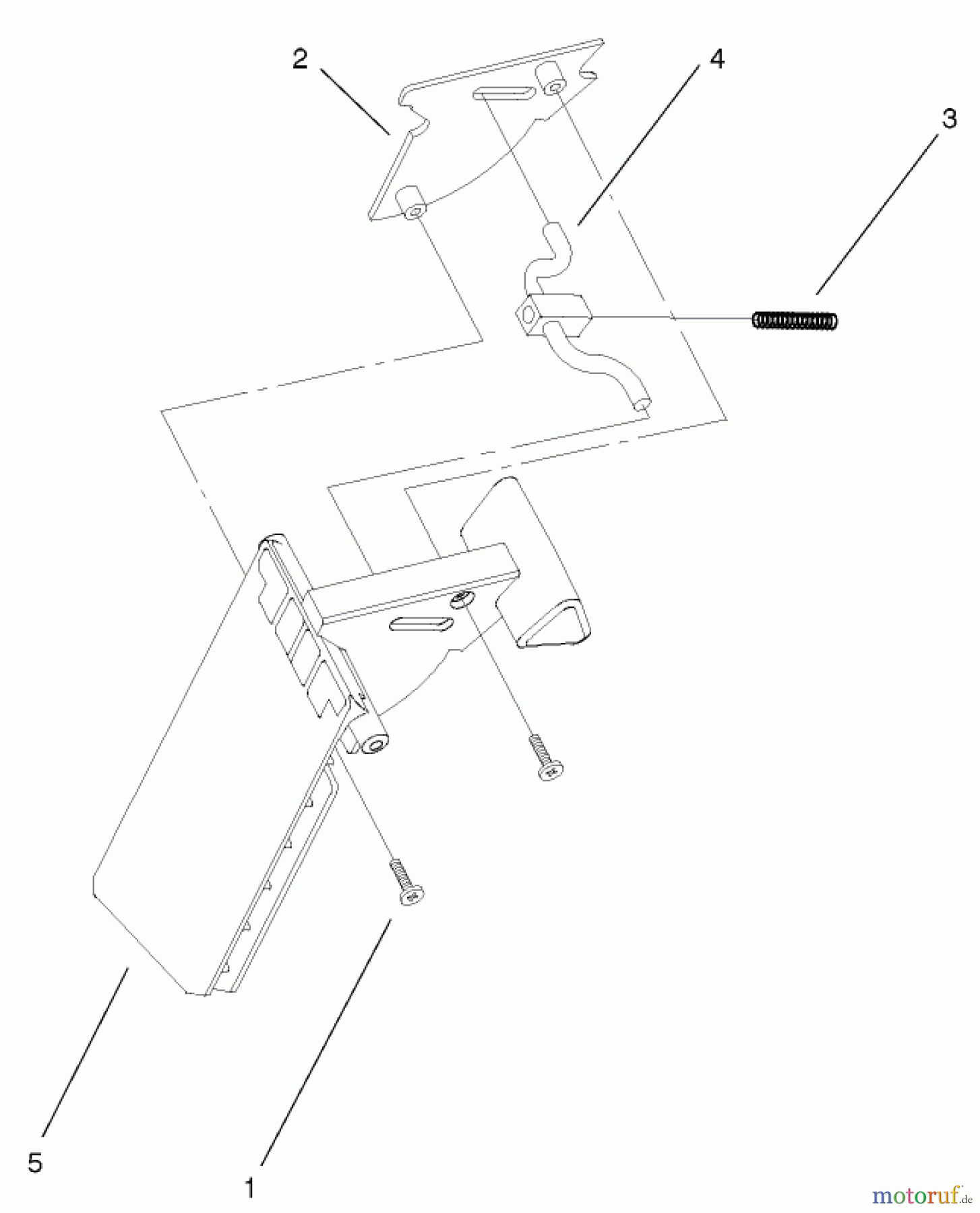  Toro Neu Mowers, Walk-Behind Seite 1 20022 (R-21S) - Toro Recycler Mower, R-21S, 2001 (210000001-210999999) DISCHARGE DOOR ASSEMBLY PART NO. 93-0273 (MODEL 20023, 20023C)
