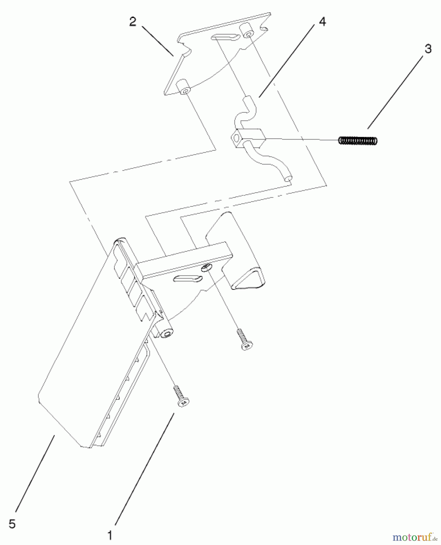  Toro Neu Mowers, Walk-Behind Seite 1 20035 (R-21SE) - Toro Recycler Mower, R-21SE, 2001 (210000001-210999999) DISCHARGE DOOR ASSEMBLY PART NO. 93-0273