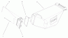 Toro 20035 (R-21SE) - Recycler Mower, R-21SE, 2001 (210000001-210999999) Ersatzteile GRASS BAG ASSEMBLY PART NO. 98-2699