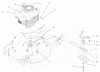 Toro 20046 (SR-21OSK) - Super Recycler Mower, SR-21OSK, 2001 (210000001-210999999) Ersatzteile ENGINE AND BLADE ASSEMBLY