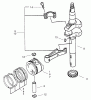 Toro 20046 (SR-21OSK) - Super Recycler Mower, SR-21OSK, 2001 (210000001-210999999) Ersatzteile PISTON/CRANKSHAFT ASSEMBLY
