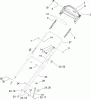 Toro 20056 - Super Recycler Lawn Mower, 2006 (260000001-260999999) Ersatzteile HANDLE ASSEMBLY