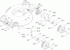 Toro 20090 - Super Recycler Lawn Mower, 2009 (290000001-290999999) Ersatzteile FRONT AND REAR WHEEL ASSEMBLY