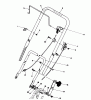 Toro 20180 - Lawnmower, 1992 (2000001-2999999) Ersatzteile HANDLE & THROTTLE CONTROL ASSEMBLY
