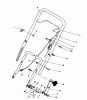 Toro 20182 - Lawnmower, 1993 (39000001-39999999) Ersatzteile HANDLE & THROTTLE CONTROL ASSEMBLY