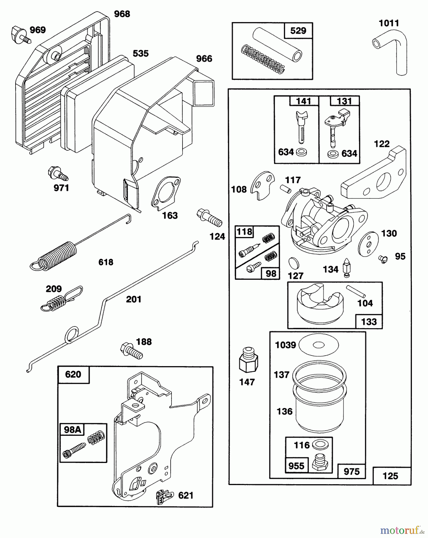  Toro Neu Mowers, Walk-Behind Seite 1 20210 - Toro Lawnmower, 1992 (2000001-2999999) ENGINE GTS-150 77-8990 #2