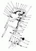 Toro 20212 - Lawnmower, 1991 (1000001-1999999) Ersatzteile HANDLE & THROTTLE CONTROL ASSEMBLY