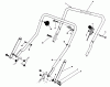 Toro 20213 - Lawnmower, 1991 (1000001-1999999) Ersatzteile HANDLE ASSEMBLY