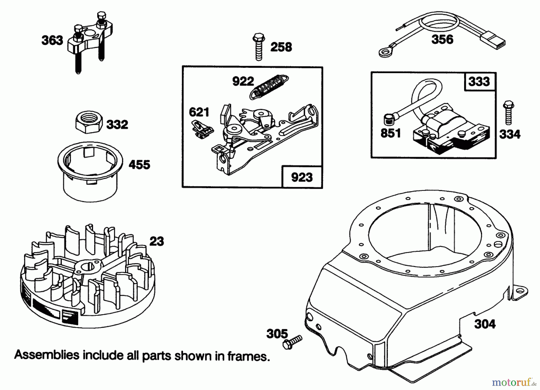  Toro Neu Mowers, Walk-Behind Seite 1 20215 - Toro Lawnmower, 1991 (1000001-1999999) ENGINE BRIGGS & STRATTON MODEL 122702-3171-01 #6
