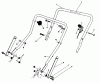 Toro 20215 - Lawnmower, 1991 (1000001-1999999) Ersatzteile HANDLE ASSEMBLY