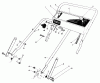 Toro 20218 - Lawnmower, 1991 (1000001-1999999) Ersatzteile HANDLE ASSEMBLY