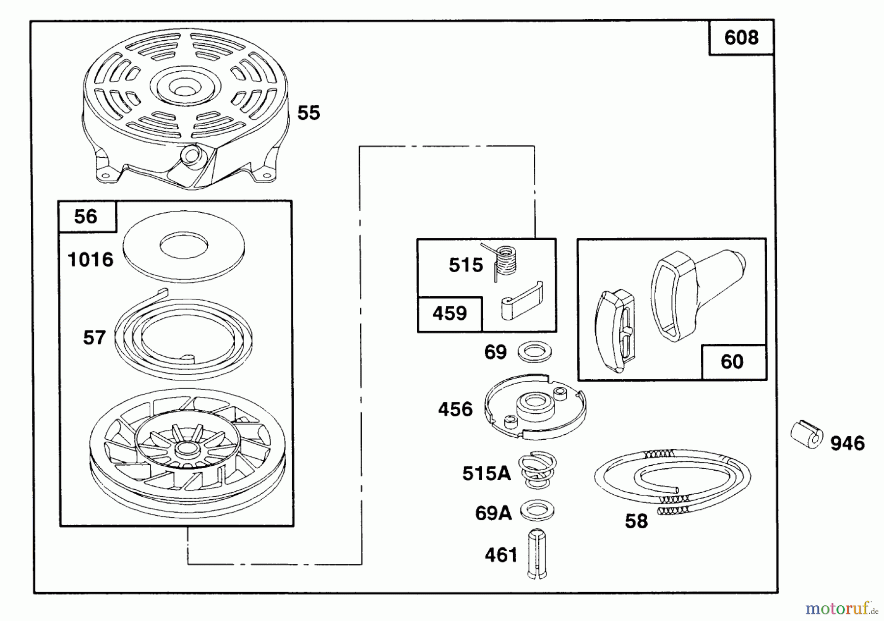  Toro Neu Mowers, Walk-Behind Seite 1 20322 - Toro Lawnmower, 1992 (2000001-2999999) ENGINE BRIGGS & STRATTON MODEL 124707-3185-01 #6