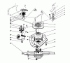 Toro 20324 - Lawnmower, 1992 (2000001-2999999) Ersatzteile BLADE BRAKE CLUTCH ASSEMBLY