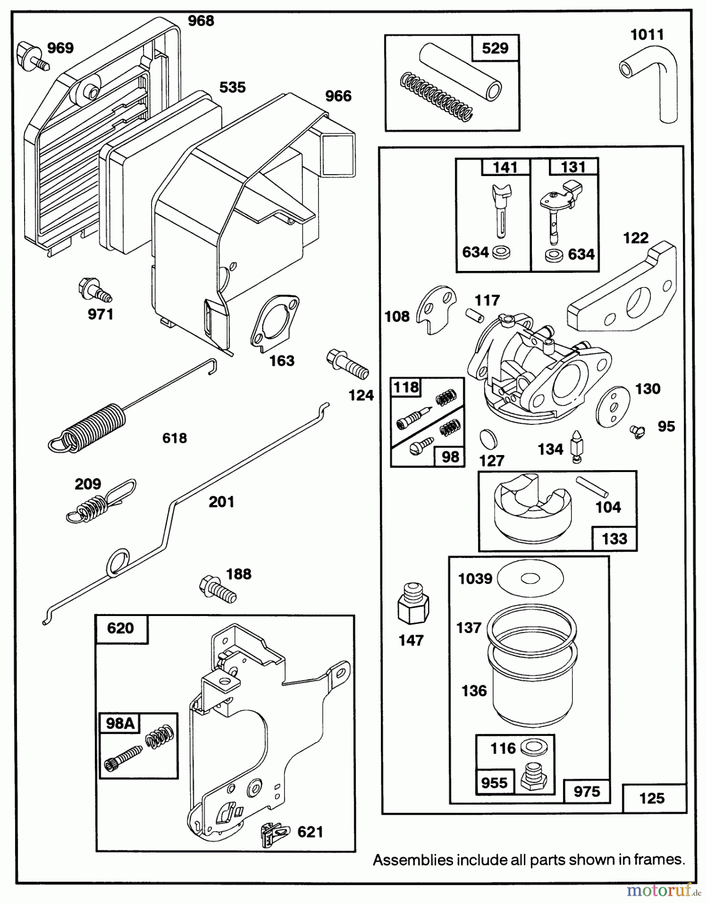 Toro Neu Mowers, Walk-Behind Seite 1 20325 - Toro Lawnmower, 1992 (2000001-2999999) ENGINE GTS-150 77-8990 #2