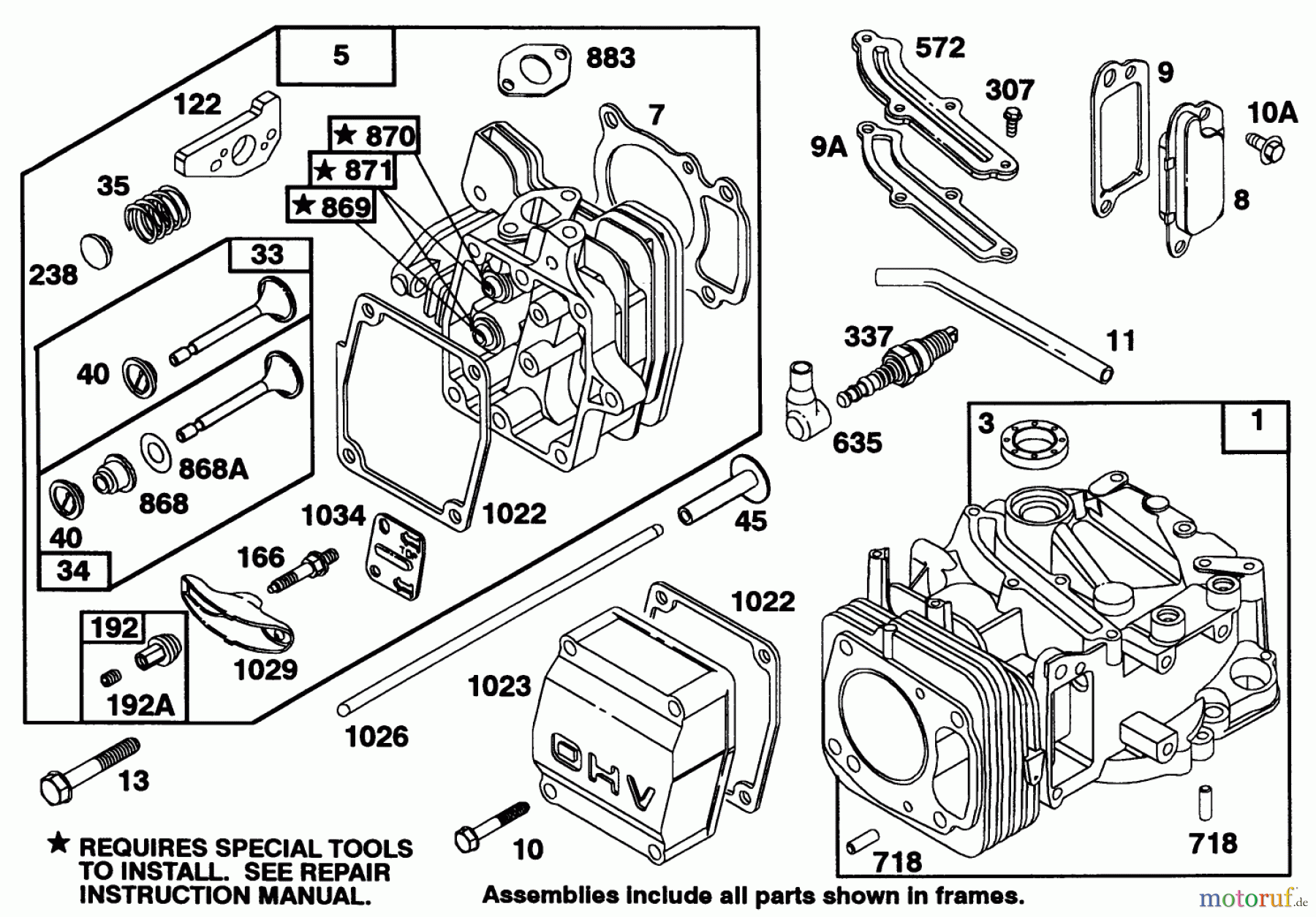  Toro Neu Mowers, Walk-Behind Seite 1 20328B - Toro Lawnmower, 1992 (2000001-2999999) ENGINE BRIGGS & STRATTON MODEL 97772-0112-01 #1