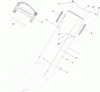 Toro 20333 - 22" Recycler Lawn Mower, 2012 (SN 312000001-312999999) Ersatzteile UPPER HANDLE ASSEMBLY