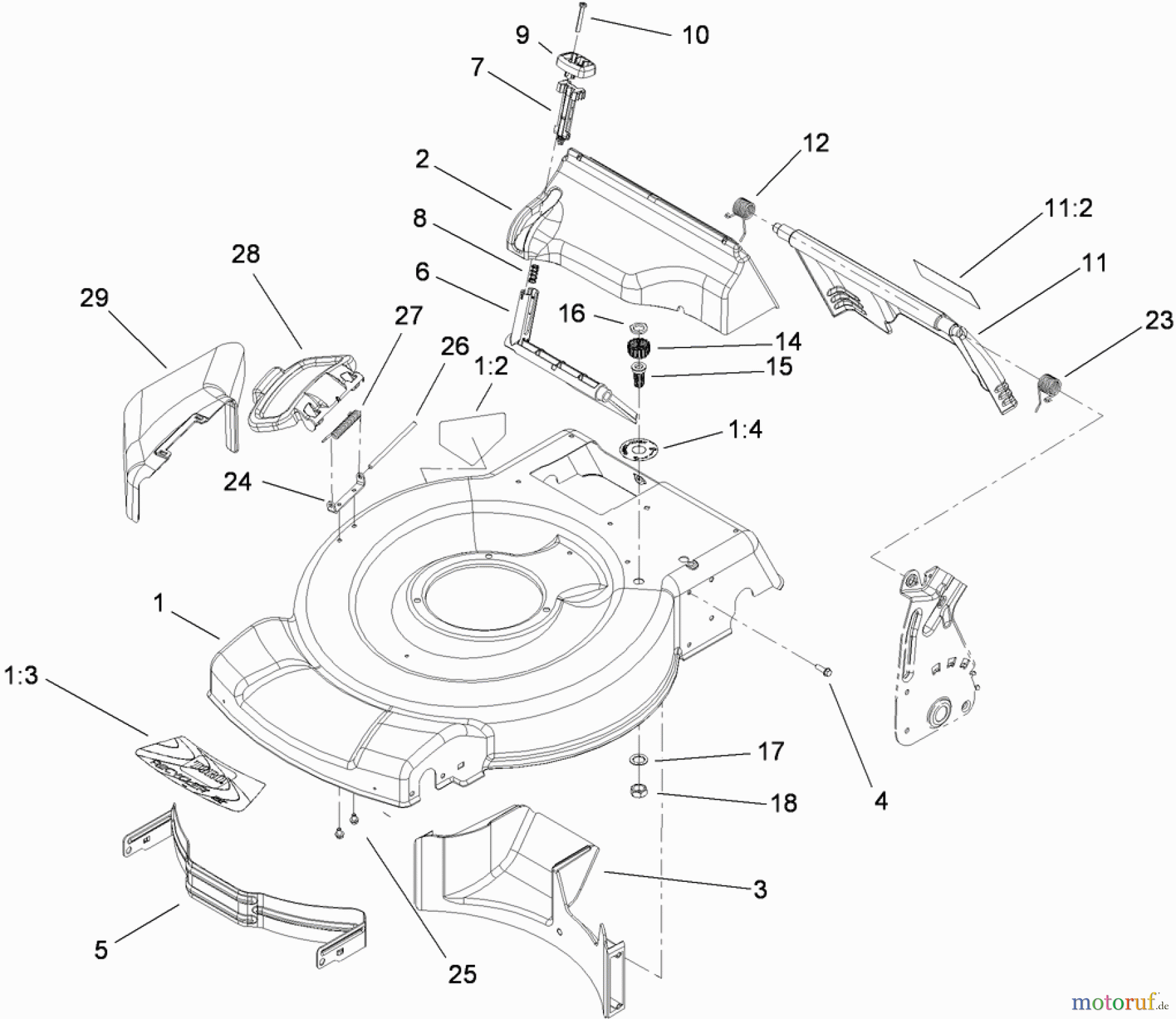  Toro Neu Mowers, Walk-Behind Seite 1 20334C - Toro 22