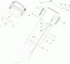 Toro 20334C - 22" Recycler Lawn Mower, 2012 (SN 312000001-312999999) Ersatzteile HANDLE ASSEMBLY