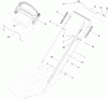 Toro 20352 - 22" Recycler Lawn Mower, 2012 (SN 312000001-312999999) Ersatzteile HANDLE ASSEMBLY