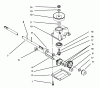 Toro 20432 - Lawnmower, 1993 (39000001-39999999) Ersatzteile GEAR CASE ASSEMBLY